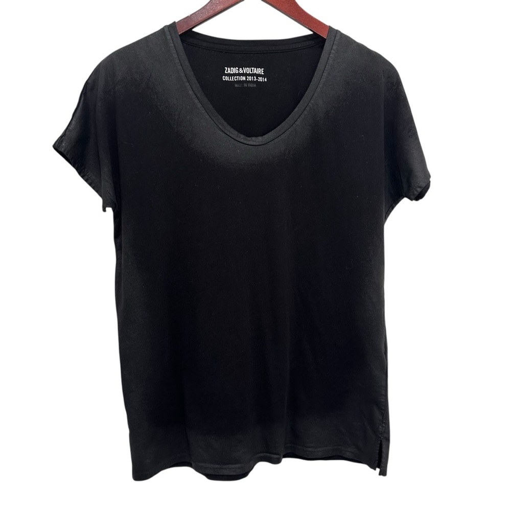 Zadig & Voltaire Black Relaxed Short Sleeve T Shirt M EUC